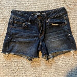 American Eagle Outfitters Frayed Hem Denim Shorts